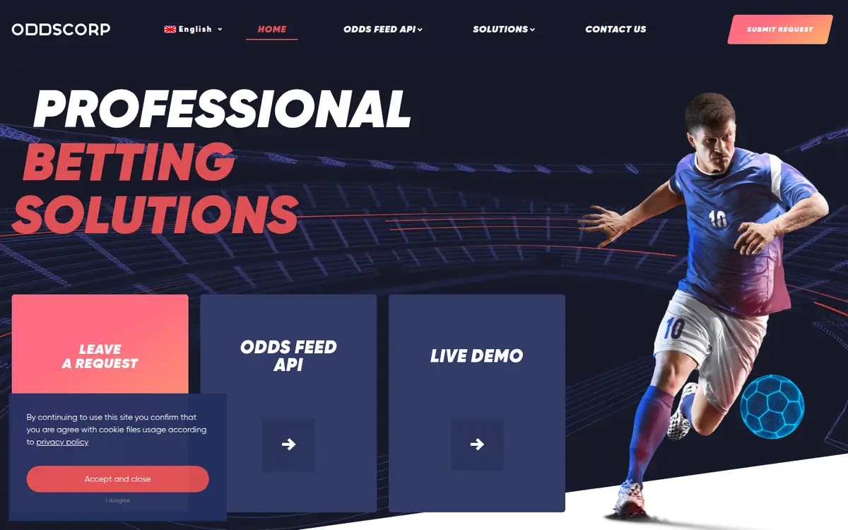 ODDSCORP professional betting-solutions homepage
