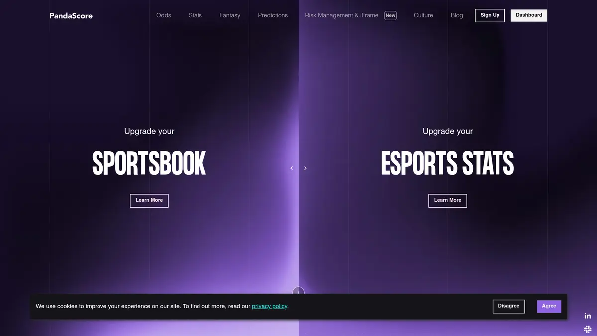 PandaScore official product page