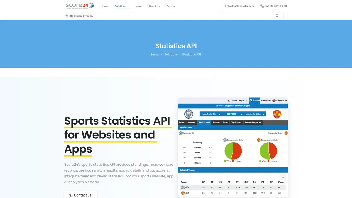 Score24 official product page
