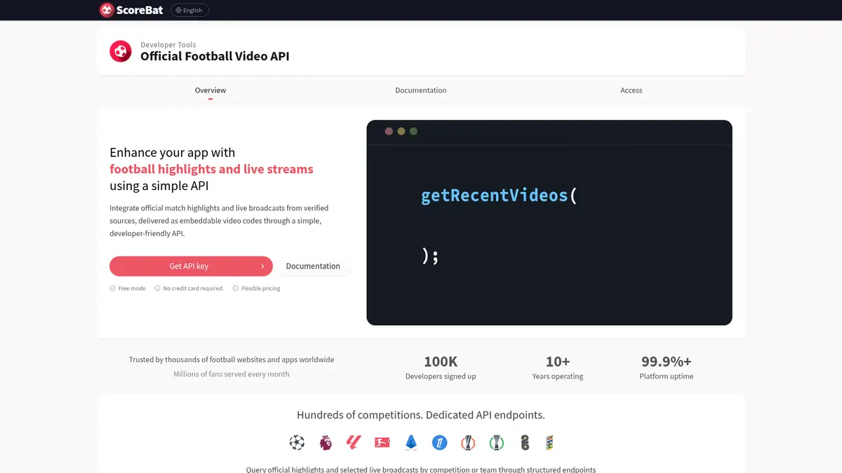 ScoreBat official product page